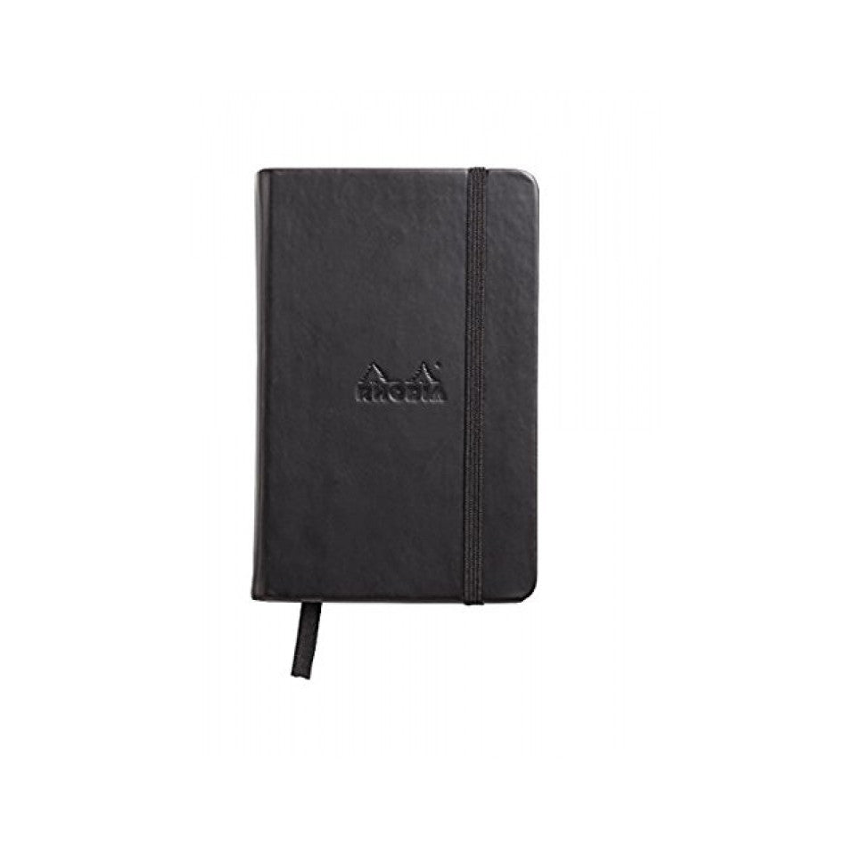 Rhodia Webnotebook Webbies - Lined 96 sheets - 3 1/2 x 5 1/2 - Black cover | Atlas Stationers.