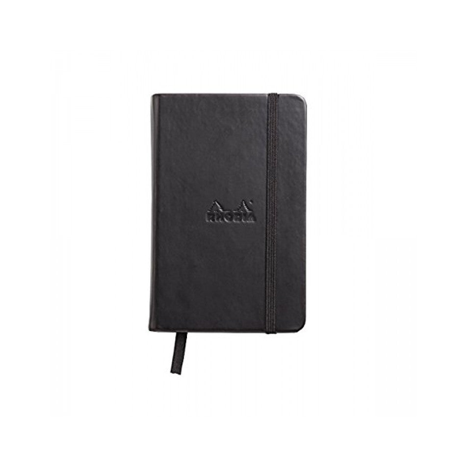 Rhodia Webnotebook Webbies - Dot grid 96 sheets - 3 1/2 x 5 1/2 - Black cover | Atlas Stationers.