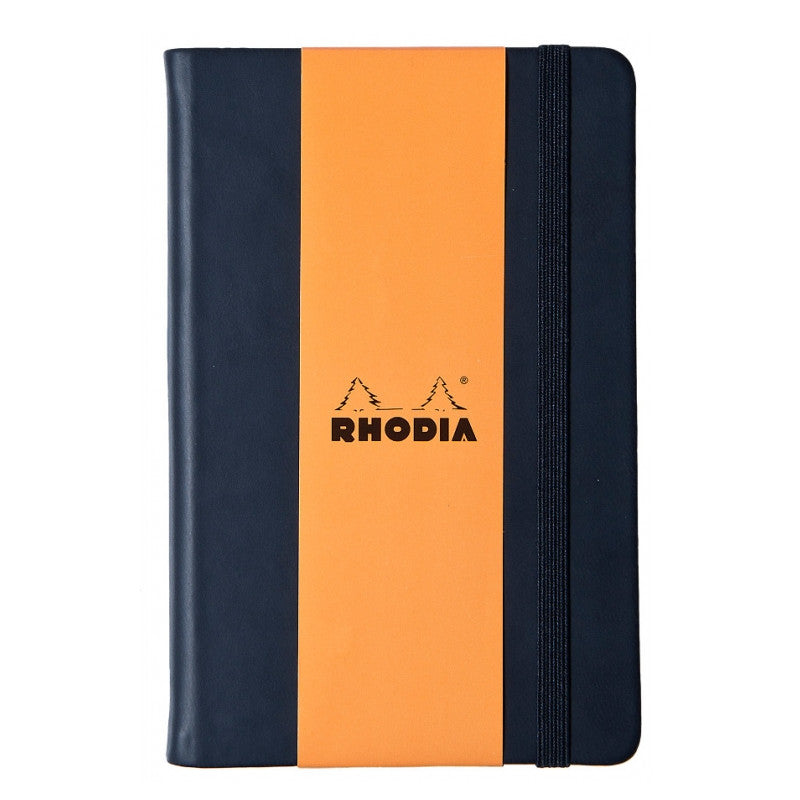 Rhodia Webnotebook Webbies - Lined 96 sheets - 5 1/2 x 8 1/4 - Black cover | Atlas Stationers.