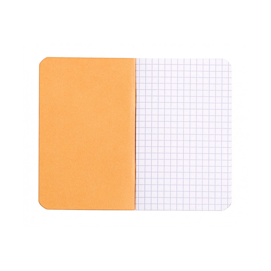 Rhodia Slim Staplebound Notebook - Graph 24 sheets - 3 x 4 3/4 - Orange cover | Atlas Stationers.