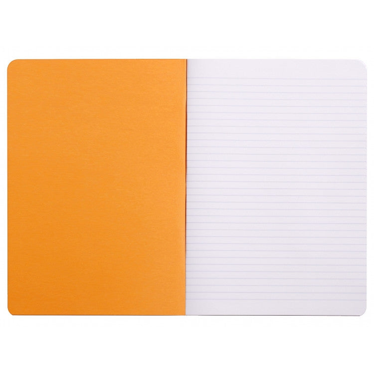 Rhodia Slim Staplebound Notebook - Lined 48 sheets - 8 1/4 x 11 3/4 - Orange cover | Atlas Stationers.