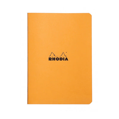 Rhodia Slim Staplebound Notebook - Lined 48 sheets - 6 x 8 1/4 - Orange cover | Atlas Stationers.