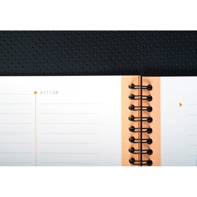 Rhodia Rhodiactive Meeting paper Book 90g paper - Lined 80 sheets - 9 x 11 3/4 - Black cover | Atlas Stationers.