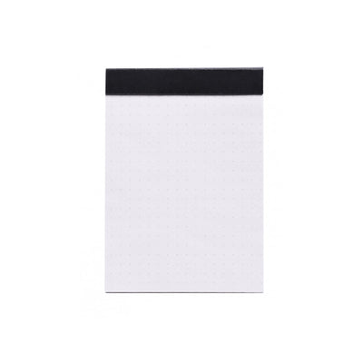 Rhodia Staplebound Notepad - Dot grid 80 sheets - 3 3/8 x 4 3/4 - Black cover | Atlas Stationers.