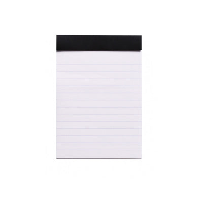 Rhodia Staplebound Notepad - Lined 80 sheets - 3 3/8 x 4 3/4 - Black cover | Atlas Stationers.