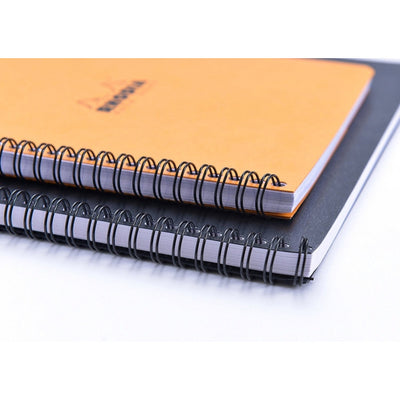 Rhodia Wirebound Notebook - Lined w/ margin 80 sheets - 9 x 11 3/4 - Orange cover | Atlas Stationers.