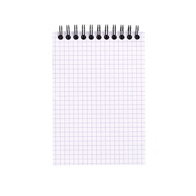 Rhodia Wirebound Notepad - Graph 80 sheets - 4 x 6 - Black cover | Atlas Stationers.