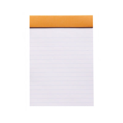 Rhodia Staplebound Notepad - Lined 80 sheets - 4 x 6 - Orange cover | Atlas Stationers.