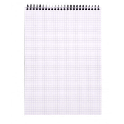 Rhodia Wirebound Notepad - Graph 80 sheets - 8 1/4 x 11 3/4 - Orange cover | Atlas Stationers.