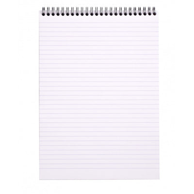 Rhodia Wirebound Notepad - Lined 80 sheets - 8 1/4 x 11 3/4 - Black cover | Atlas Stationers.