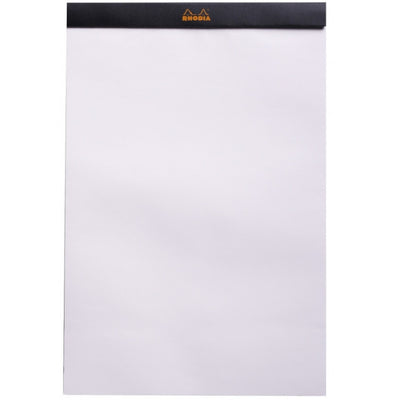 Rhodia Staplebound Notepad - Blank 80 sheets - 8 1/4 x 12 1/2 - Black cover | Atlas Stationers.