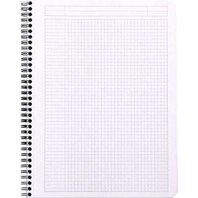 Rhodia Wirebound Notebook - Graph 80 sheets - 9 x 11 3/4 - Black cover | Atlas Stationers.