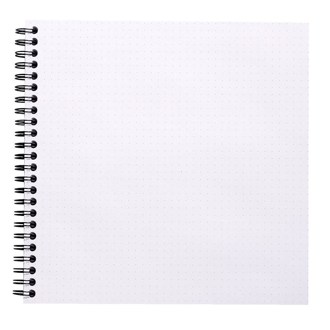 Rhodia Reverse Book - Dot 80 sheets - 8 1/4 x 8 1/4 - Black cover | Atlas Stationers.