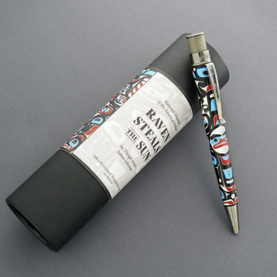 Retro 51 Tornado Smithsonian NMAI Rollerball Pen - Raven Steals the Sun | Atlas Stationers.