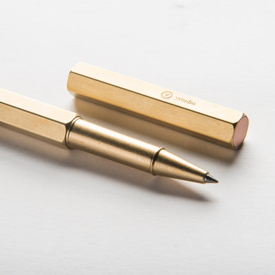 ystudio Classic Rollerball Pen - Brass | Atlas Stationers.