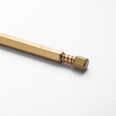 ystudio Classic Spring Ballpoint Pen - Brass | Atlas Stationers.