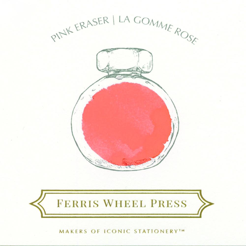 Ferris Wheel Press 38ml bottled Ink - Pink Eraser | Atlas Stationers.