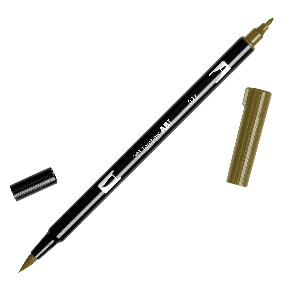 Tombow Dual Brush Marker - Dark Ochre (027) | Atlas Stationers.