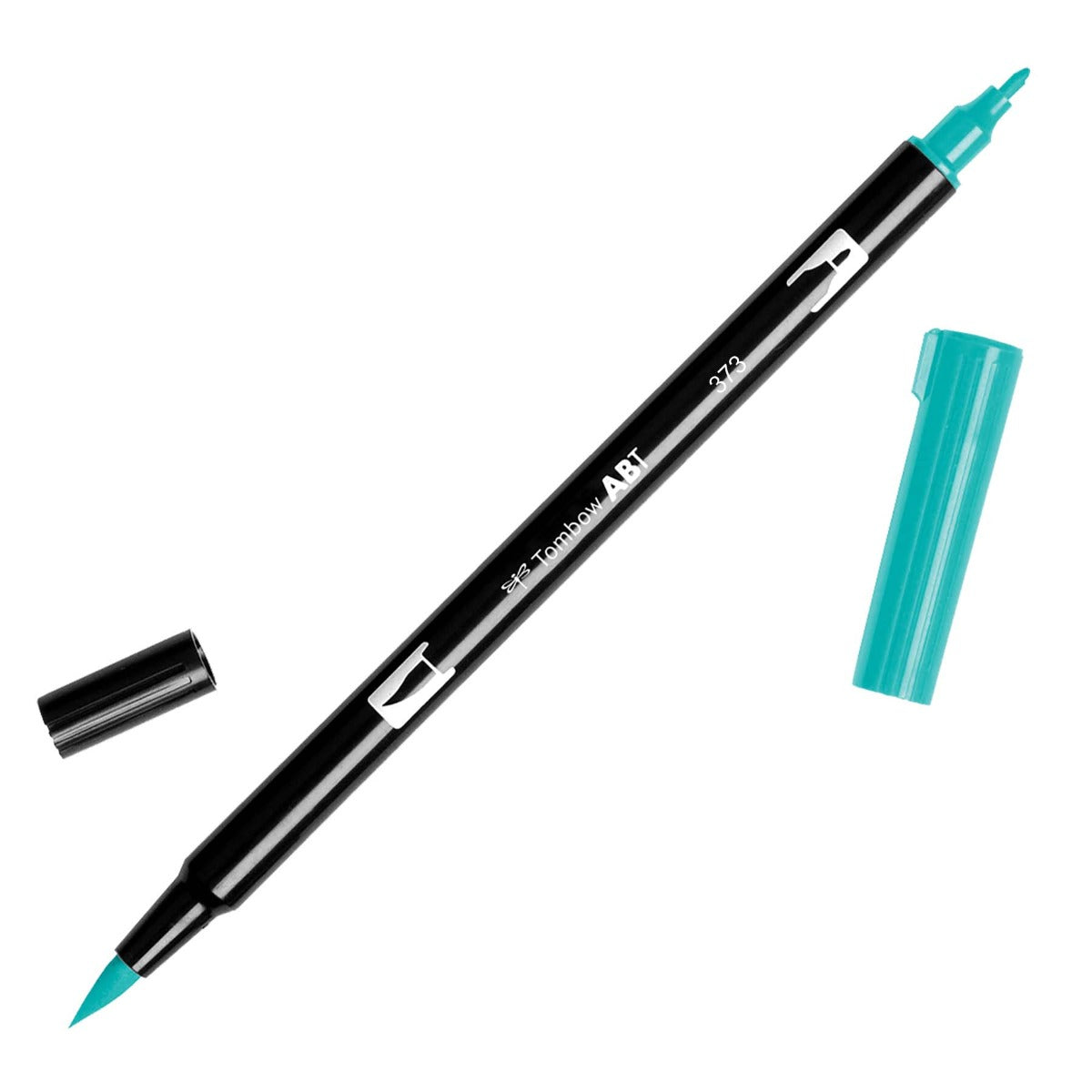 Tombow Dual Brush Marker - Sea Blue (373) | Atlas Stationers.