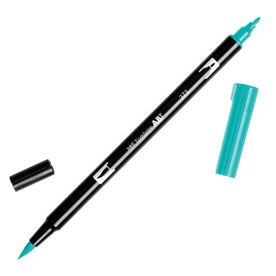 Tombow Dual Brush Marker - Sea Blue (373) | Atlas Stationers.