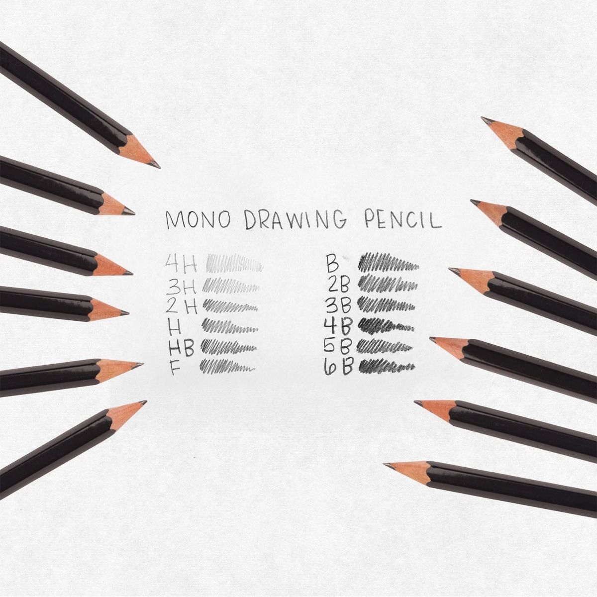 Mono Professional Drawing Pencils (Set of 12) | Atlas Stationers.