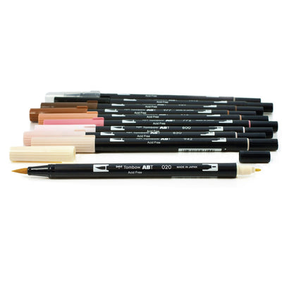 Tombow Dual Brush Marker - Portrait Palette | Atlas Stationers.