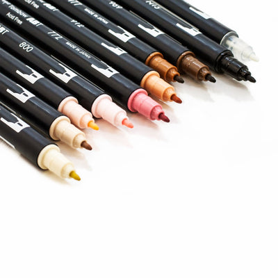 Tombow Dual Brush Marker - Portrait Palette | Atlas Stationers.