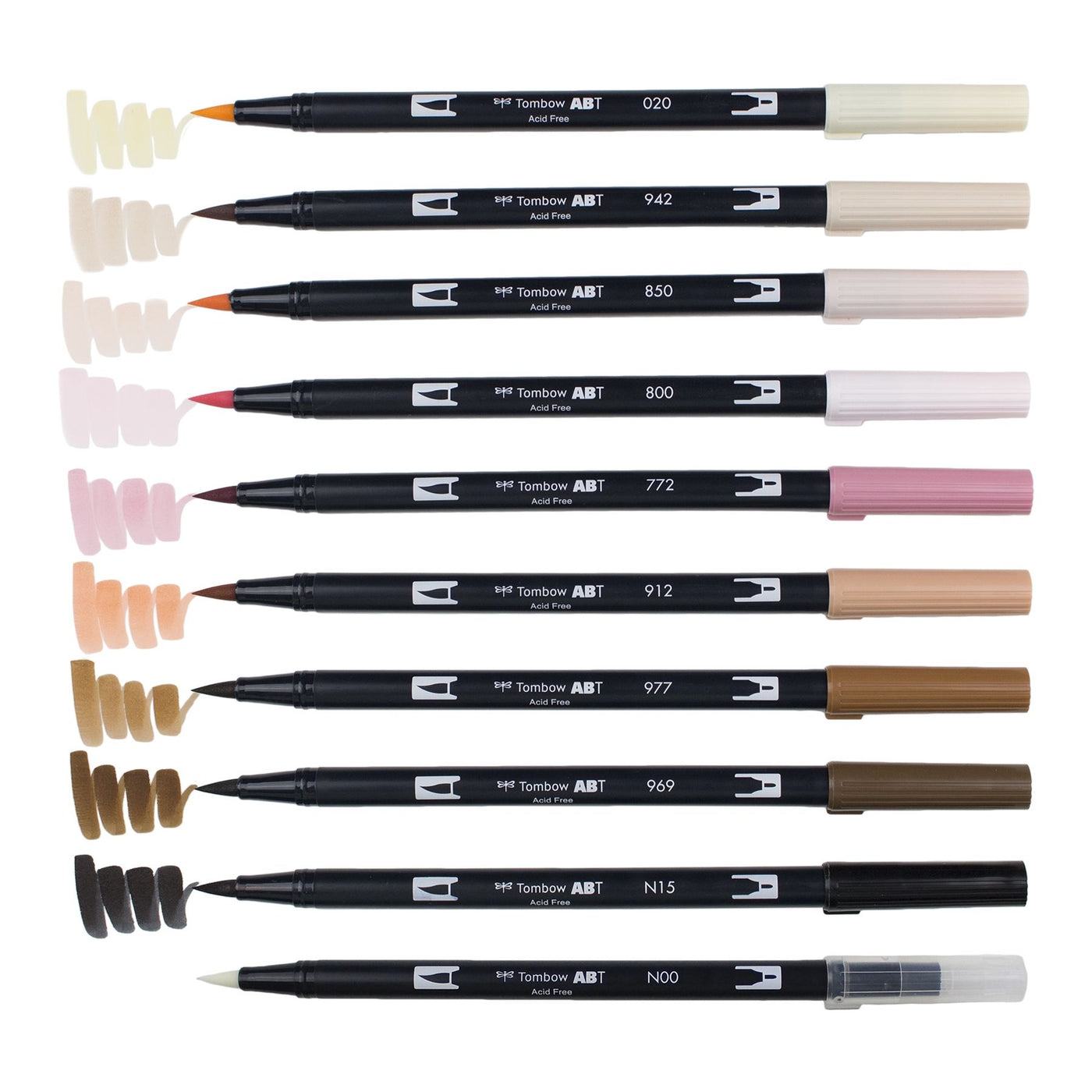 Tombow Dual Brush Marker - Portrait Palette | Atlas Stationers.