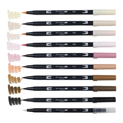 Tombow Dual Brush Marker - Portrait Palette | Atlas Stationers.