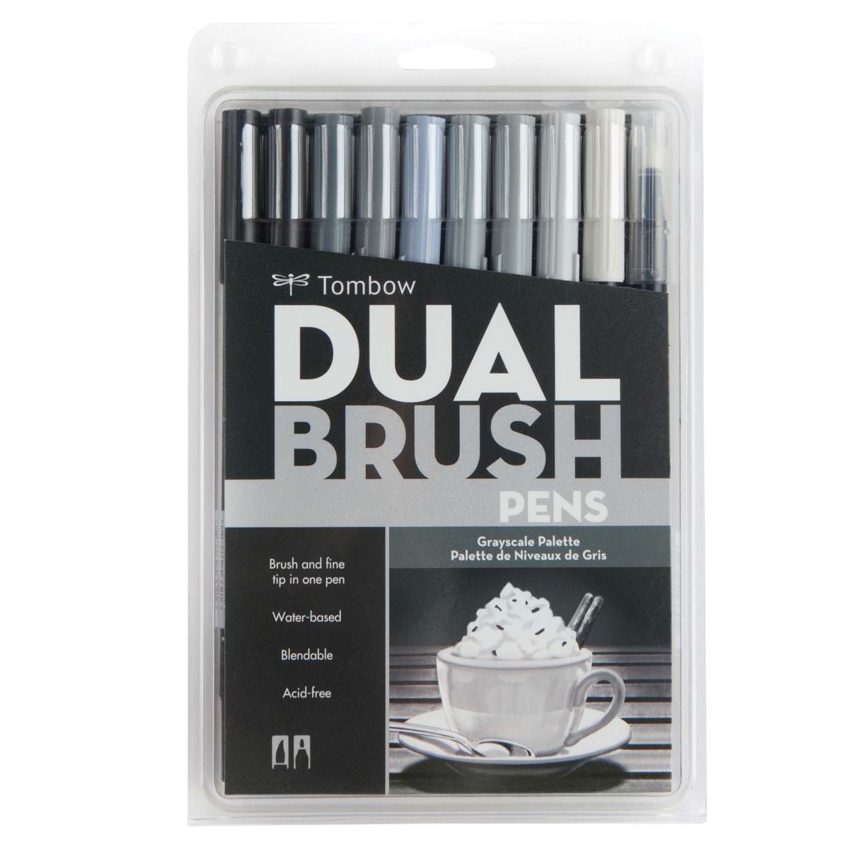 Tombow Dual Brush Marker - Grayscale Palette | Atlas Stationers.