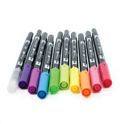 Tombow Dual Brush Marker - Bright Palette | Atlas Stationers.