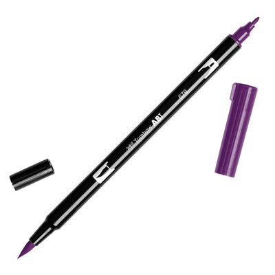 Tombow Dual Brush Marker - Dark Plum (679) | Atlas Stationers.