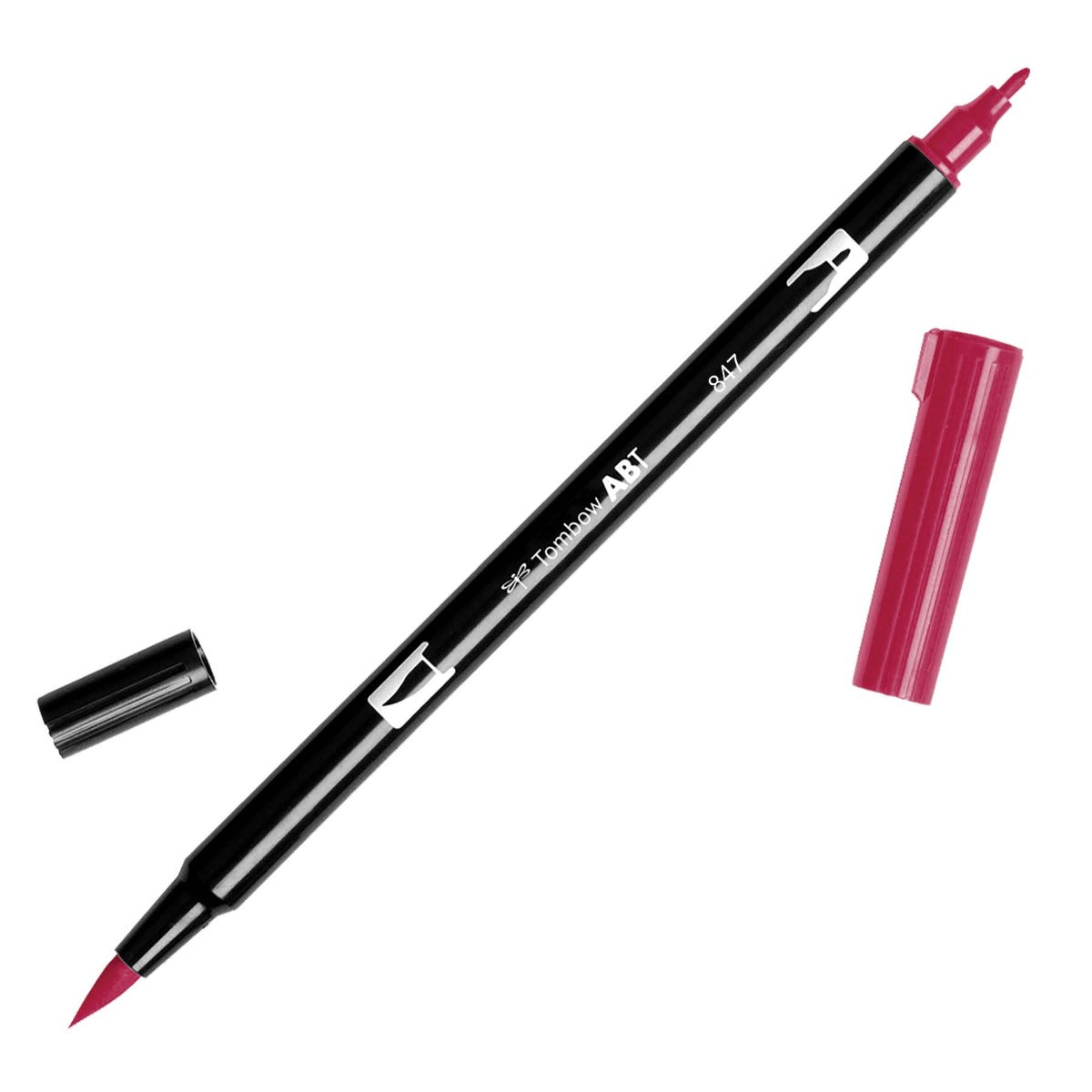 Tombow Dual Brush Marker - Crimson (847) | Atlas Stationers.