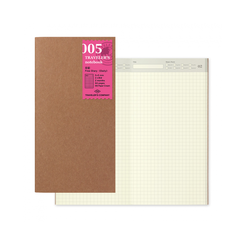 Traveler's Diary Notebook Refill - Regular Size | Atlas Stationers.