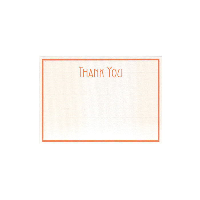 G. Lalo Thank You Stationery Set - 4 1/4" x 6" - Apricot | Atlas Stationers.