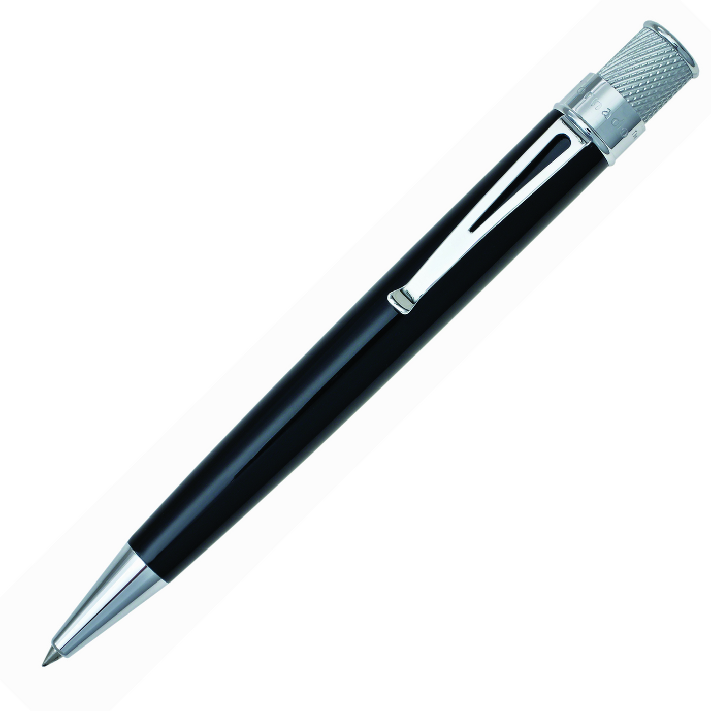 Retro 51 Tornado Classic Lacquer Rollerball Pen - Black | Atlas Stationers.