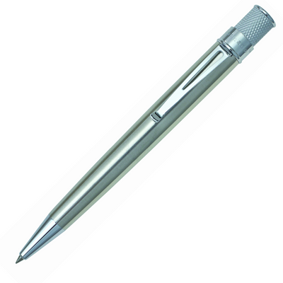 Retro 51 Tornado Classic Lacquer Rollerball Pen - Stainless | Atlas Stationers.