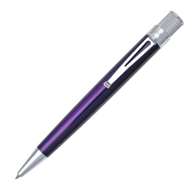 Retro 51 Tornado Classic Lacquer Rollerball Pen - Purple | Atlas Stationers.