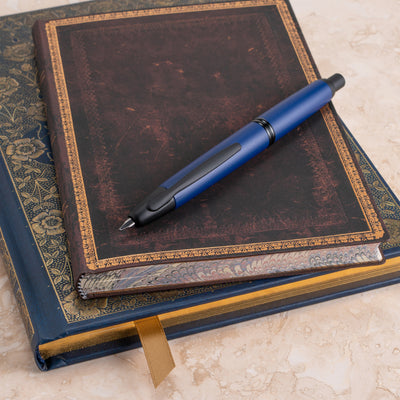 Pilot Vanishing Point Fountain Pen - Matte Blue | Atlas Stationers.