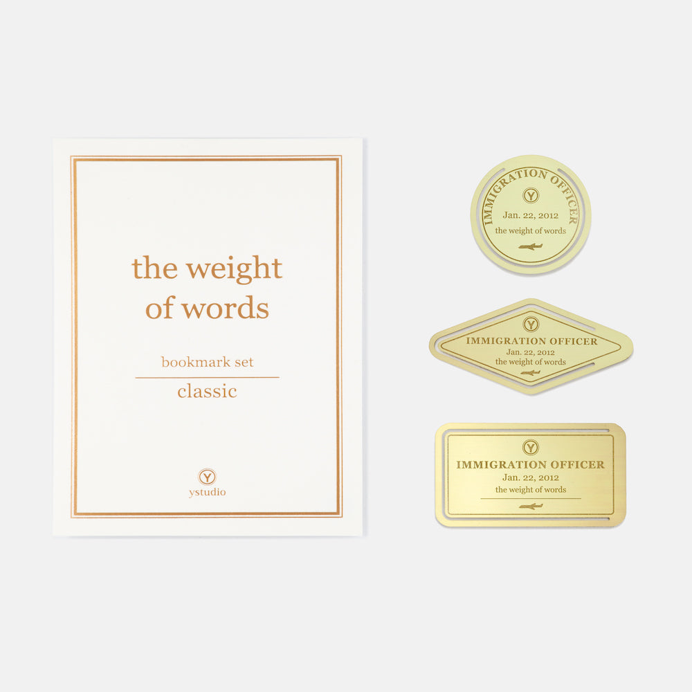 ystudio Classic Bookmark Set - Brass | Atlas Stationers.