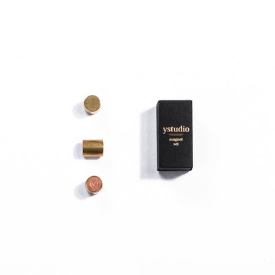 ystudio Classic Magnet Set - Brass | Atlas Stationers.