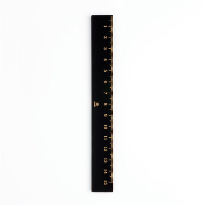 ystudio Ruler - Brassing | Atlas Stationers.