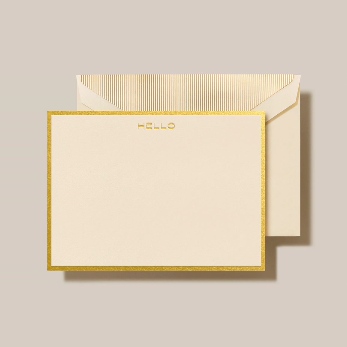 Crane Hello Bordered Card Stationery | Atlas Stationers.