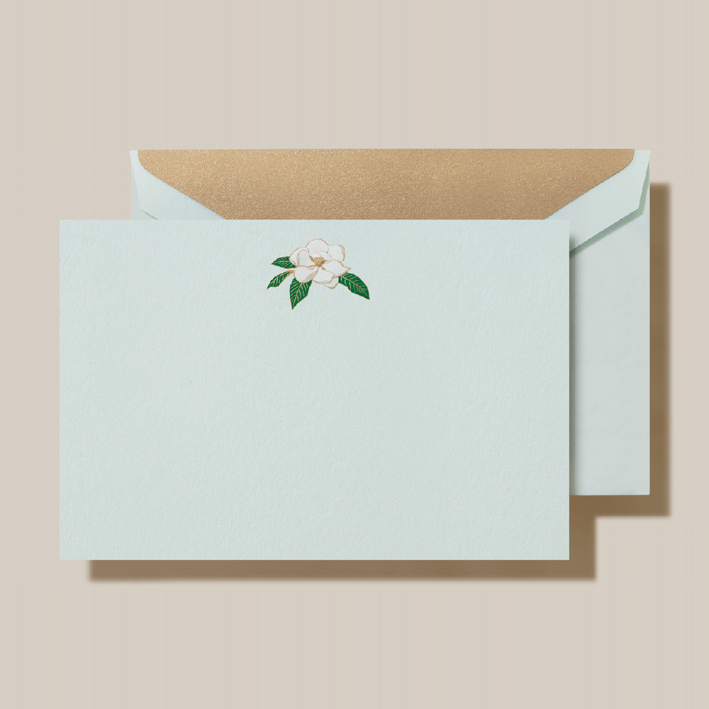 Crane Magnolia Card Stationery | Atlas Stationers.