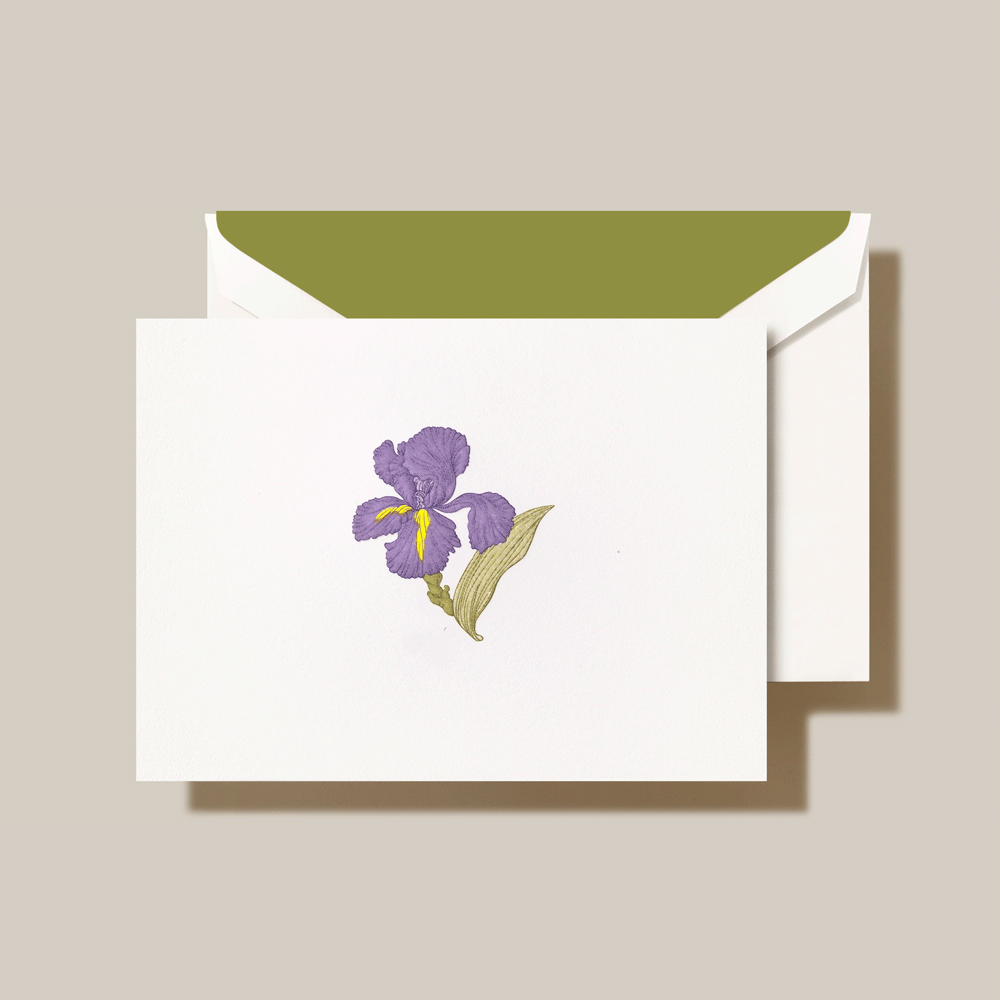 Crane Iris Note Stationery | Atlas Stationers.