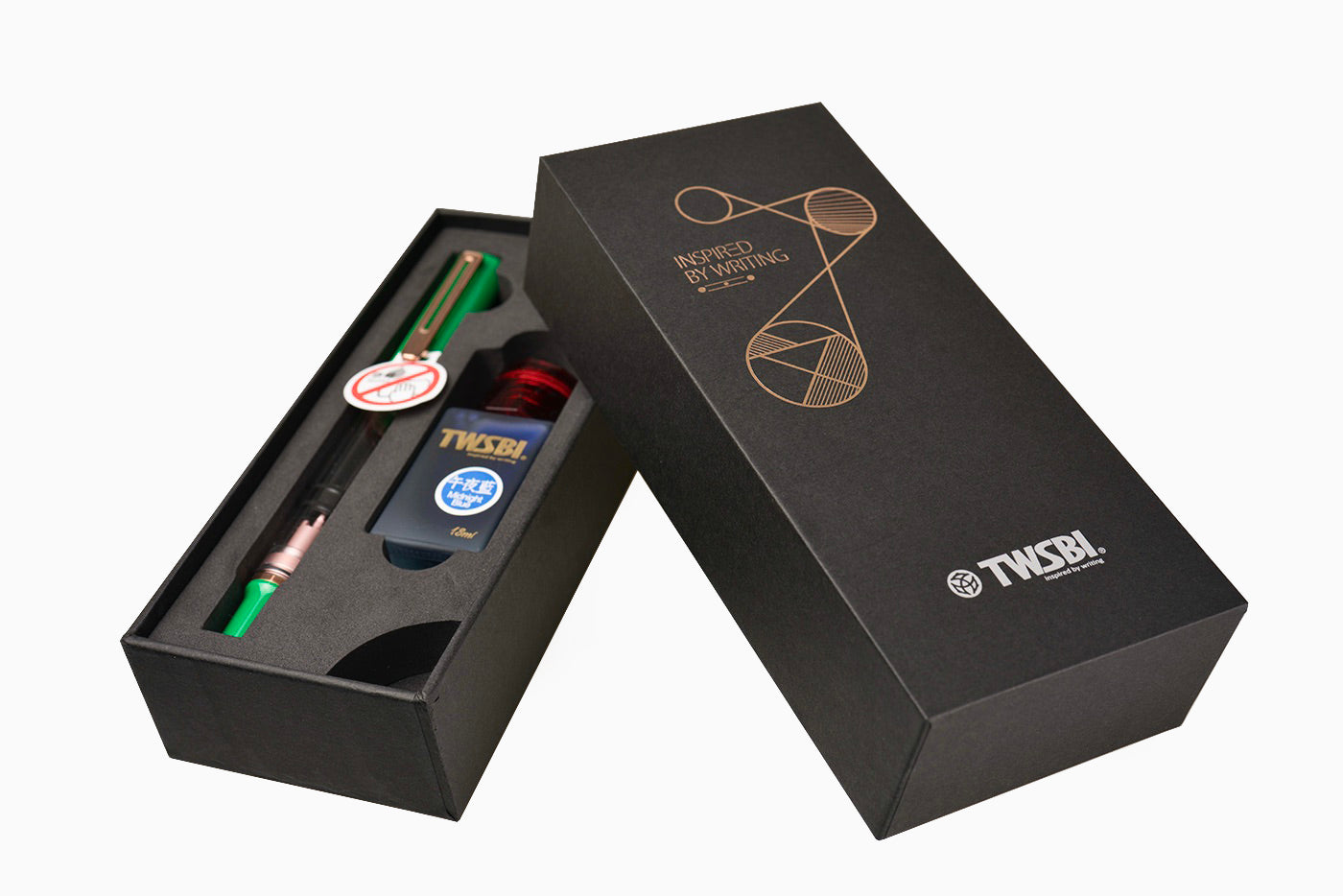 TWSBI Eco-T Fountain Pen - Royal Jade w/ Rose Gold (Gift Set)