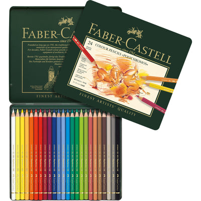 Faber-Castell Polychromos Color Pencils - 24 pack | Atlas Stationers.