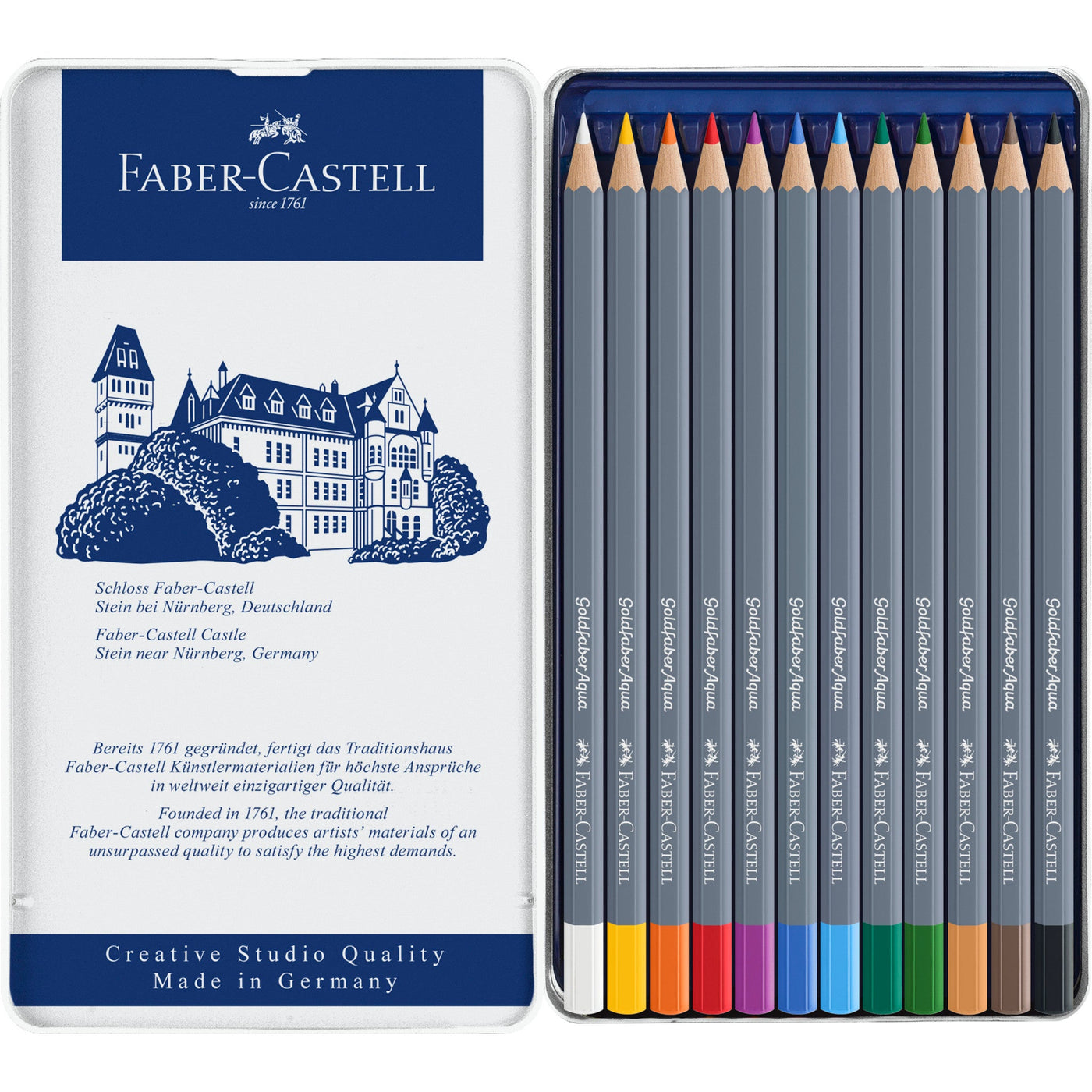 Faber-Castell Goldfaber Aqua Color Pencils - 12 pack | Atlas Stationers.