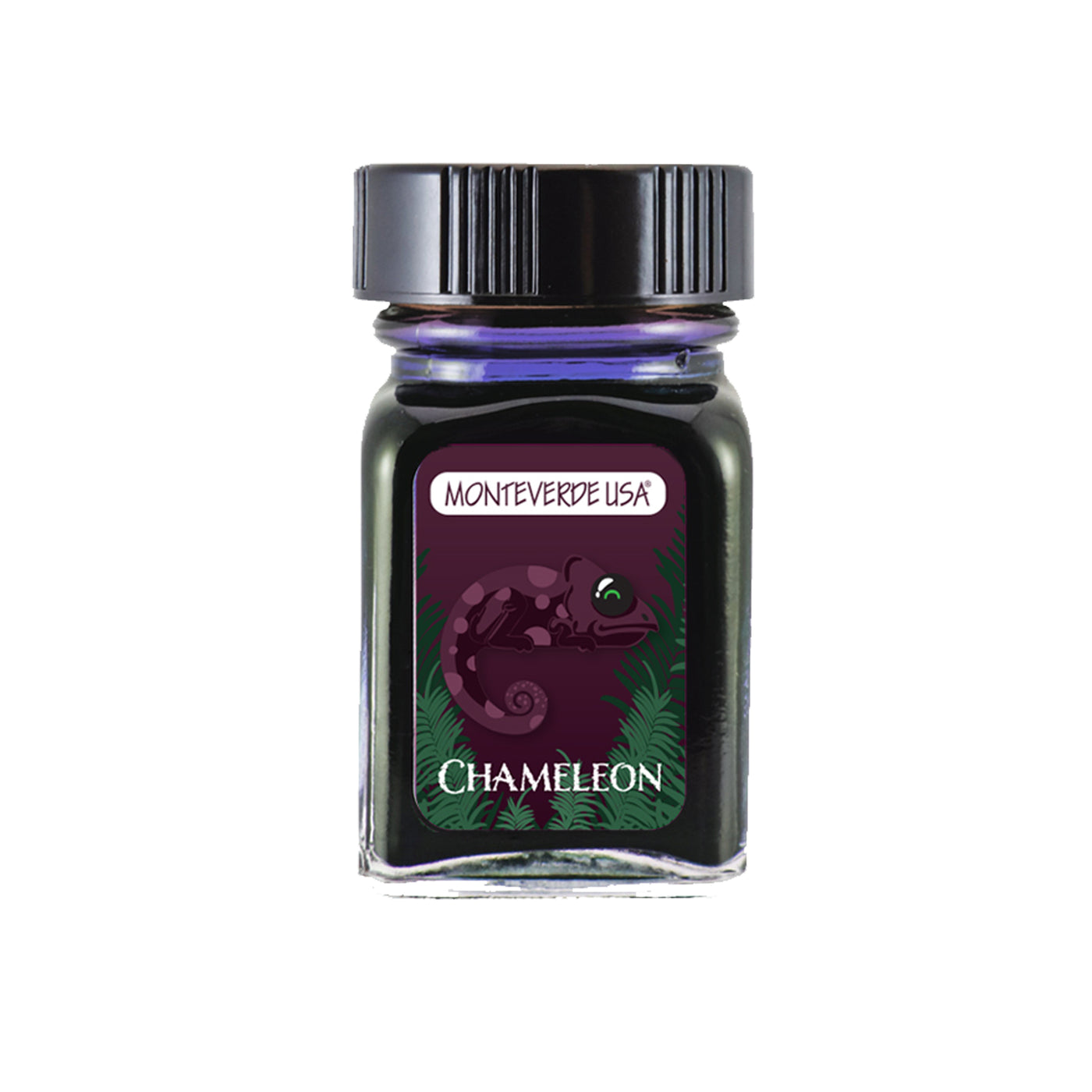 Monteverde Jungle Ink Collection - 30ml Bottled Ink - Chameleon (Burgundy) | Atlas Stationers.