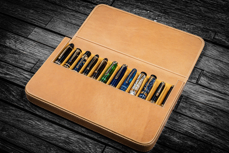 Galen Leather Magnum Opus 12 Slot Pen Case